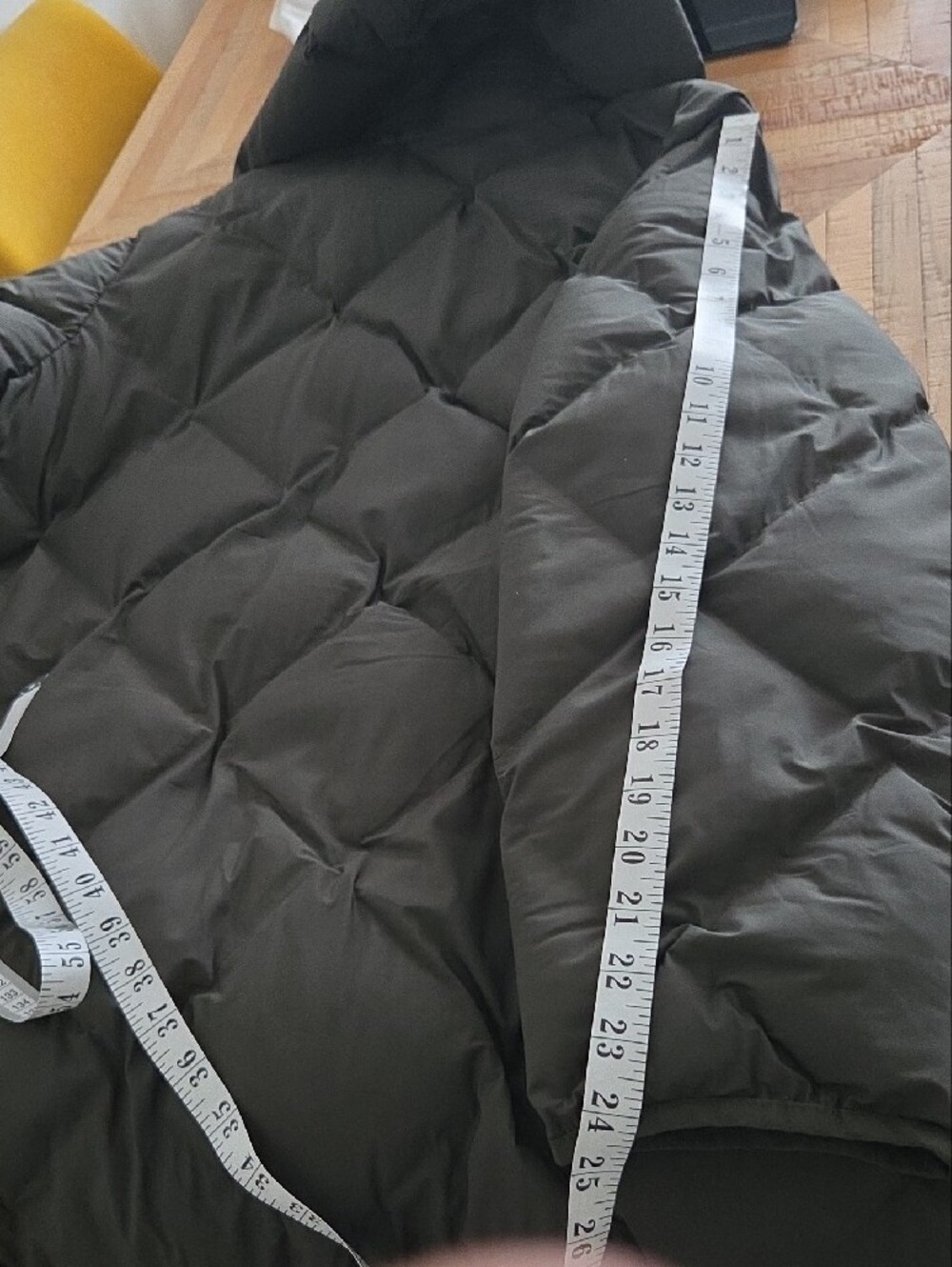 Reitmans Dark Green Gray Hooded Quilted Puffer Coat 3X - Picture 9 of 9